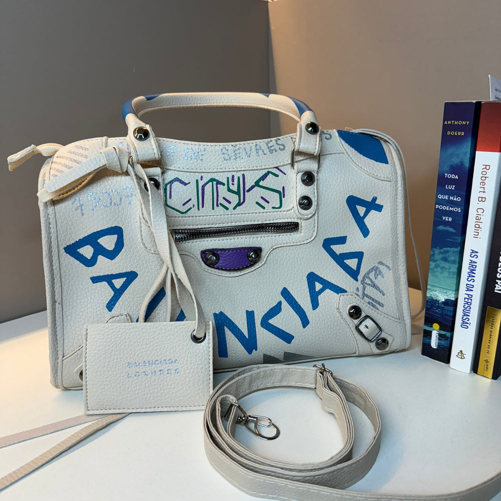 Bolsa Balenciaga Grande de Couro com 2 Alças