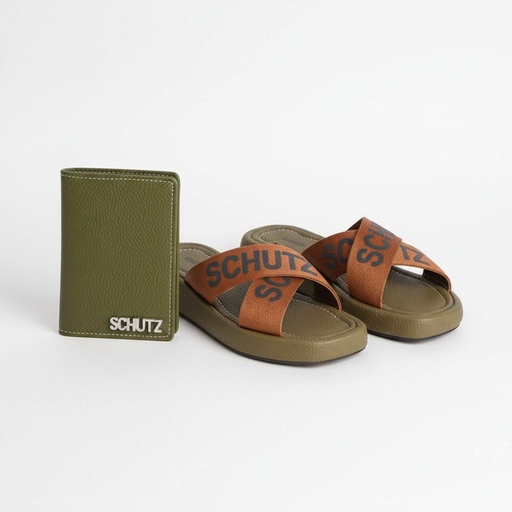 Kit Sandália Schütz Amélia + Porta Cartão Schütz