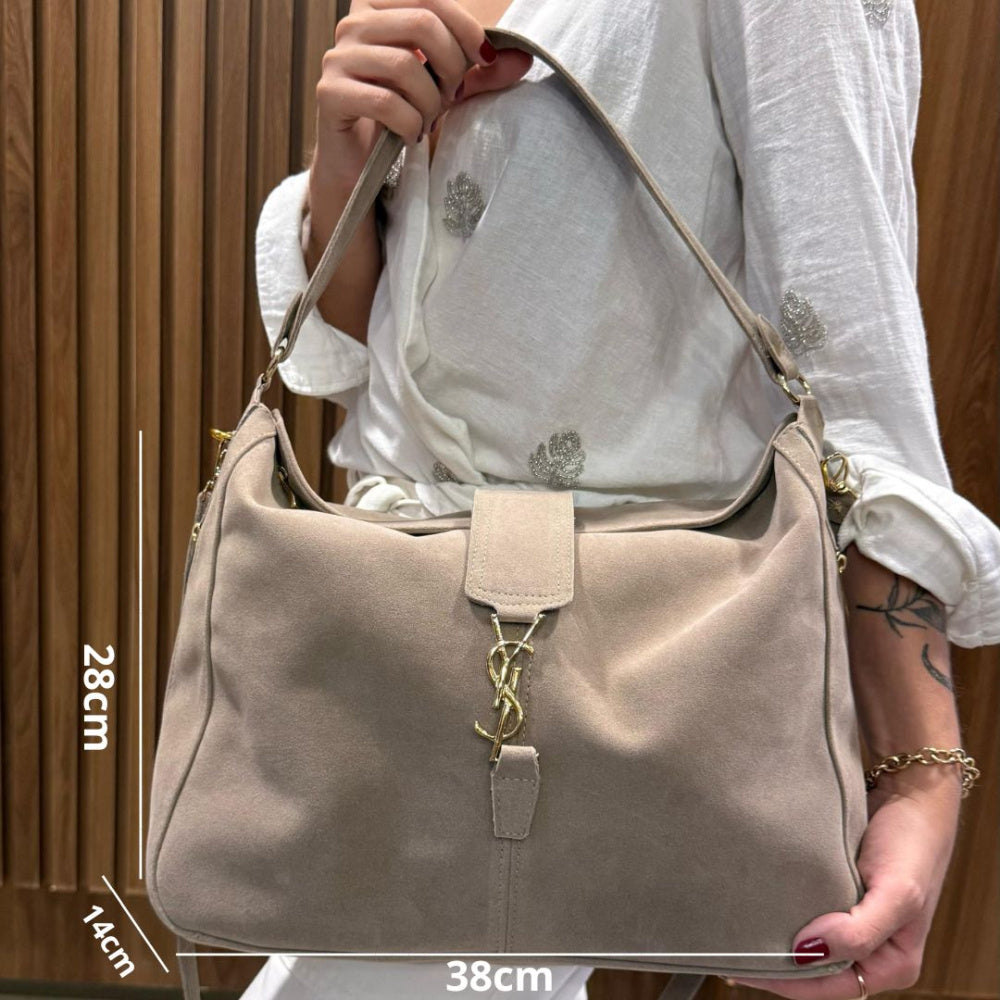 Bolsa de Camurça Yves Saint Laurent Serena