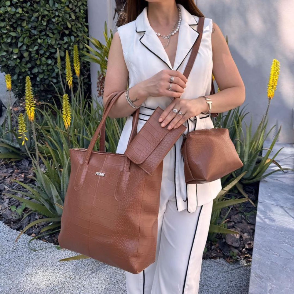 Bolsa de Couro Kit Feine Victoria