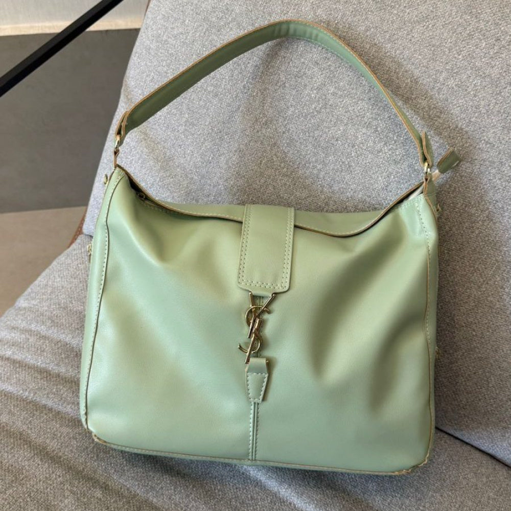 Bolsa de Couro Yves Saint Laurent Serena