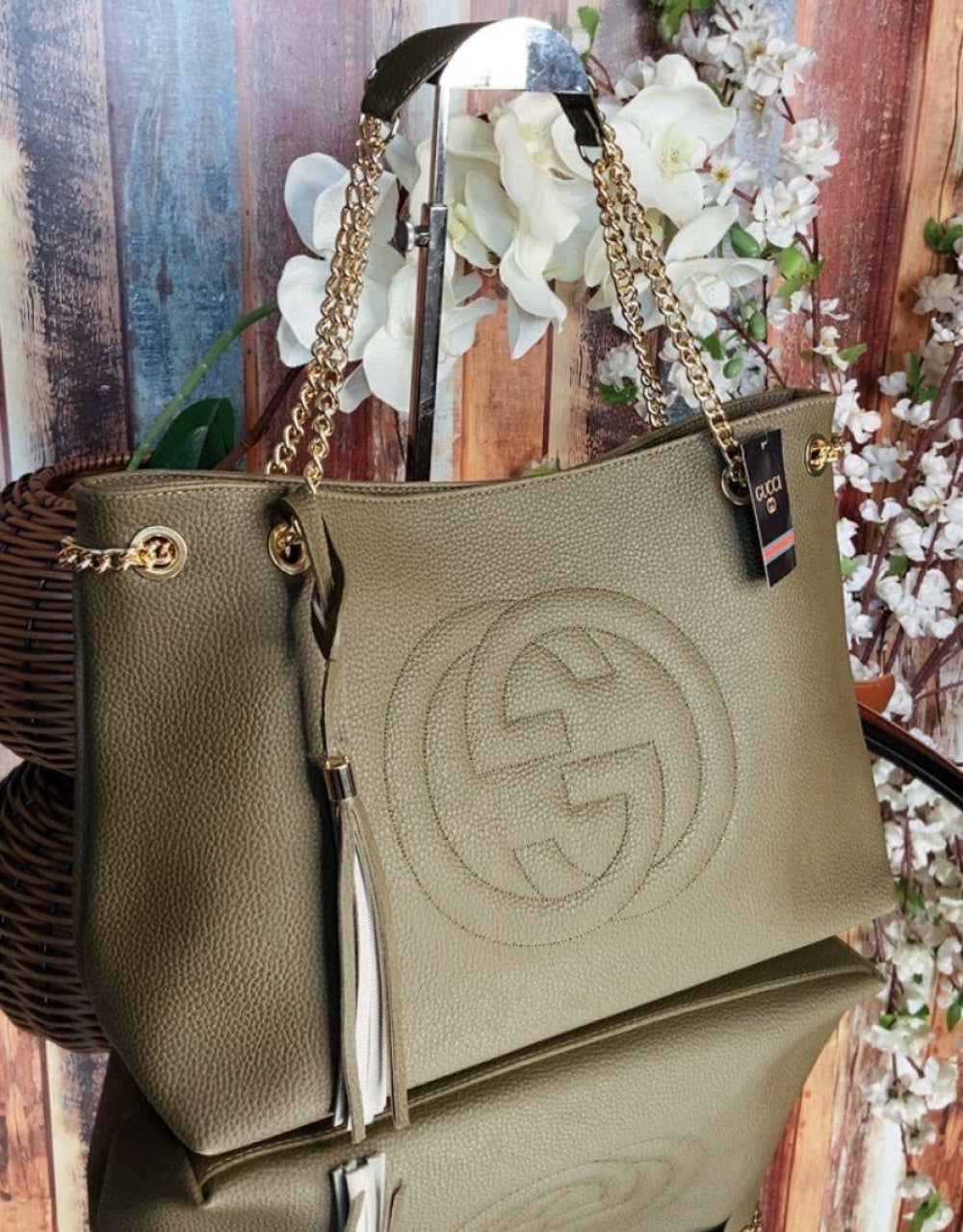 Bolsa Grande Gucci de Couro Eliz