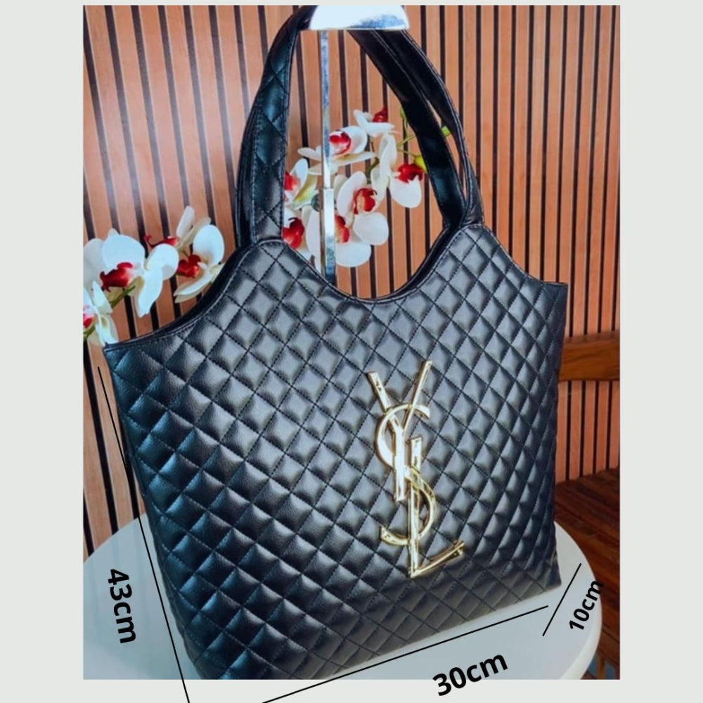 Bolsa Grande Yves Saint Laurent Icare Tote + Necessaire