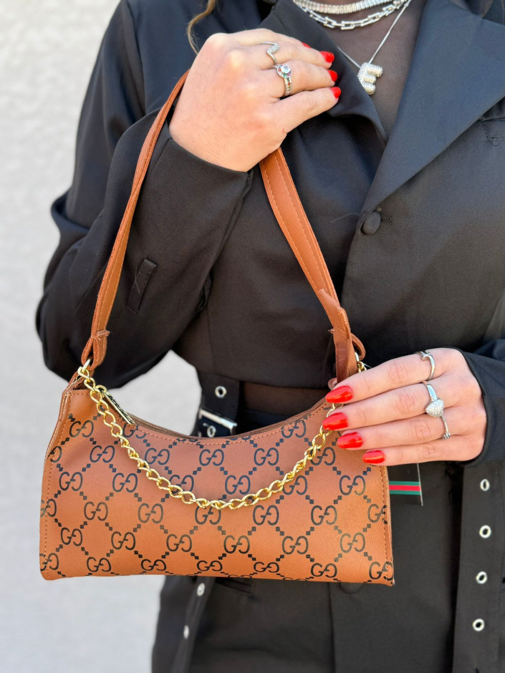 Bolsa Gucci de Couro Pequena Florença