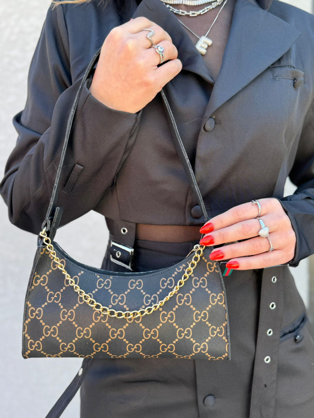 Bolsa Gucci de Couro Pequena Florença