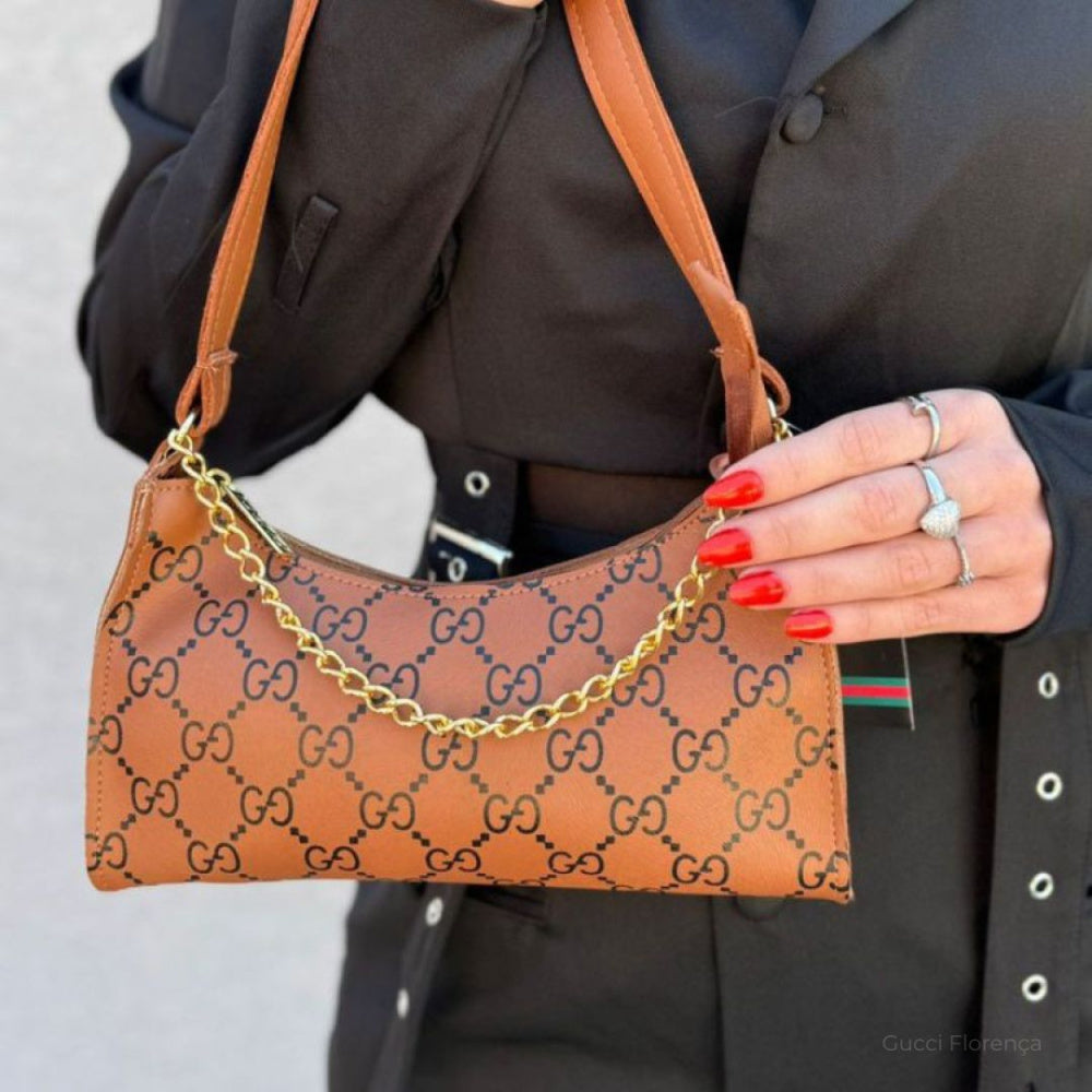 Bolsa Gucci de Couro Pequena Florença