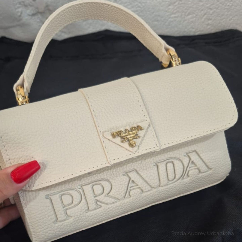 Bolsa Prada Audrey Urbaninha com alça transversal