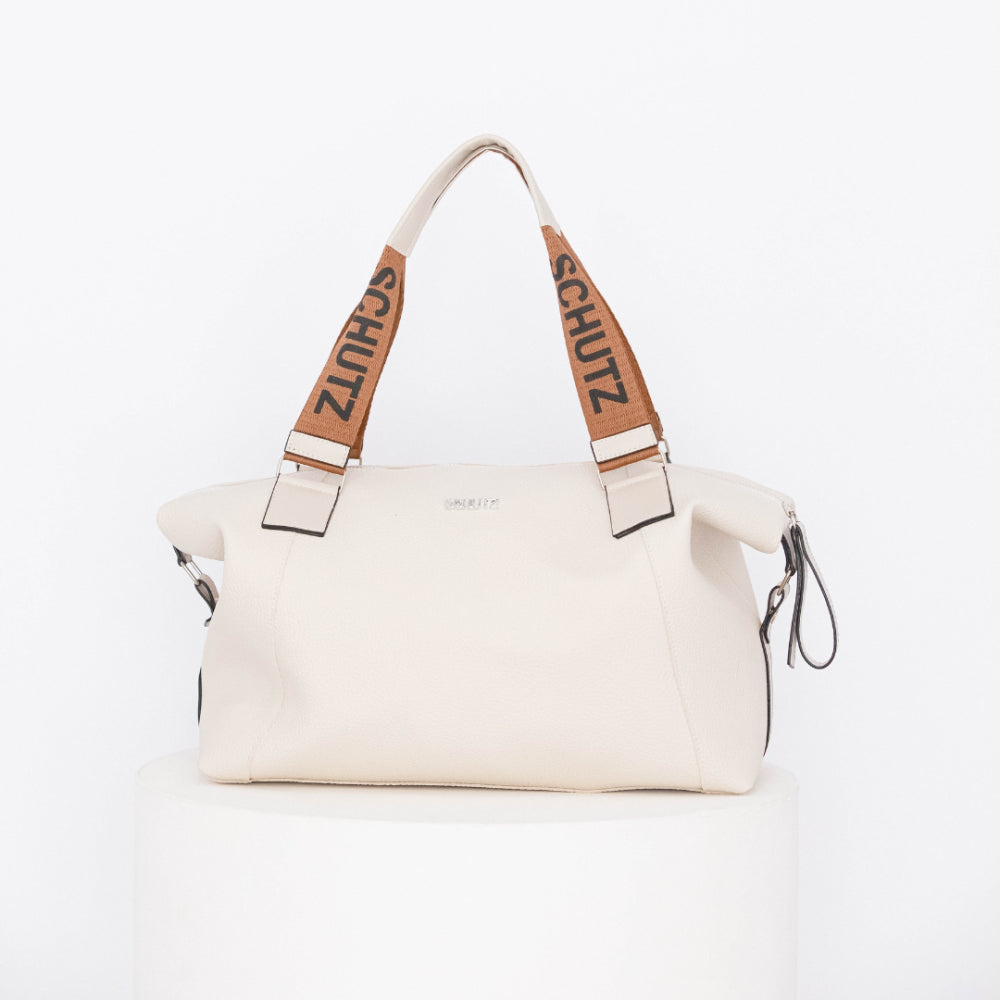 Bolsa Schutz Expansível grande de Couro 2 em 1