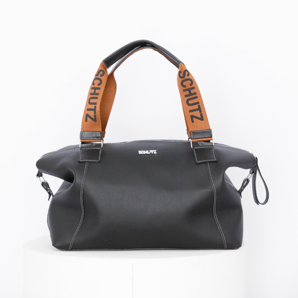 Bolsa Schutz Expansível grande de Couro 2 em 1 + Porta Cartão