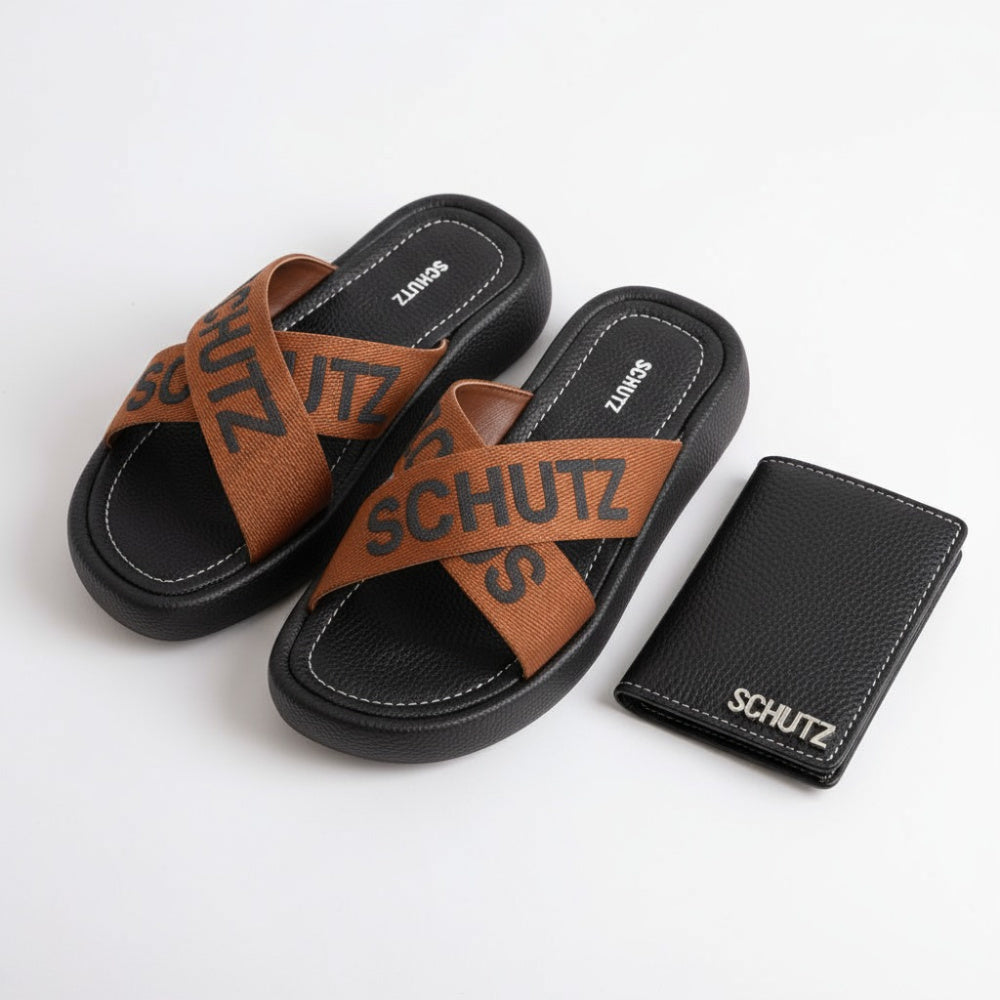 Kit Sandália Schütz Amélia + Porta Cartão Schütz