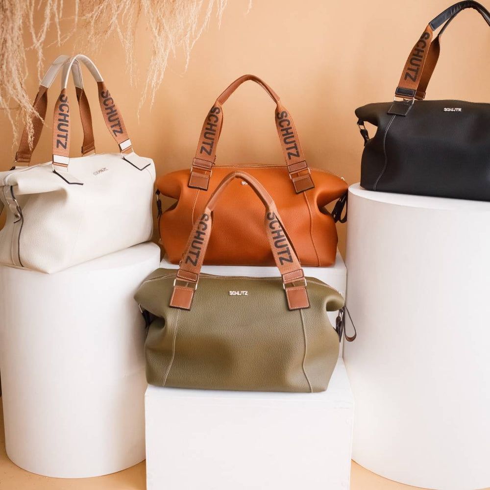 Bolsa Schutz Expansível grande de Couro 2 em 1