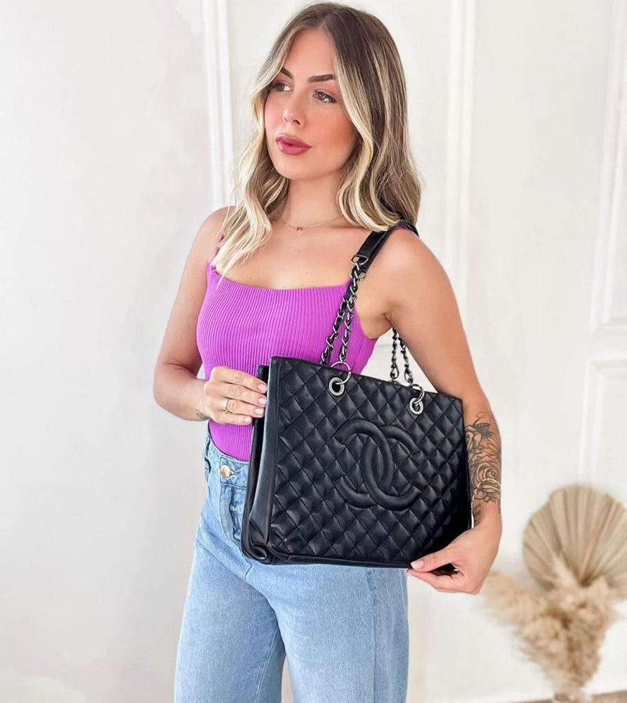Bolsa Chanel Grande de Couro Shopper