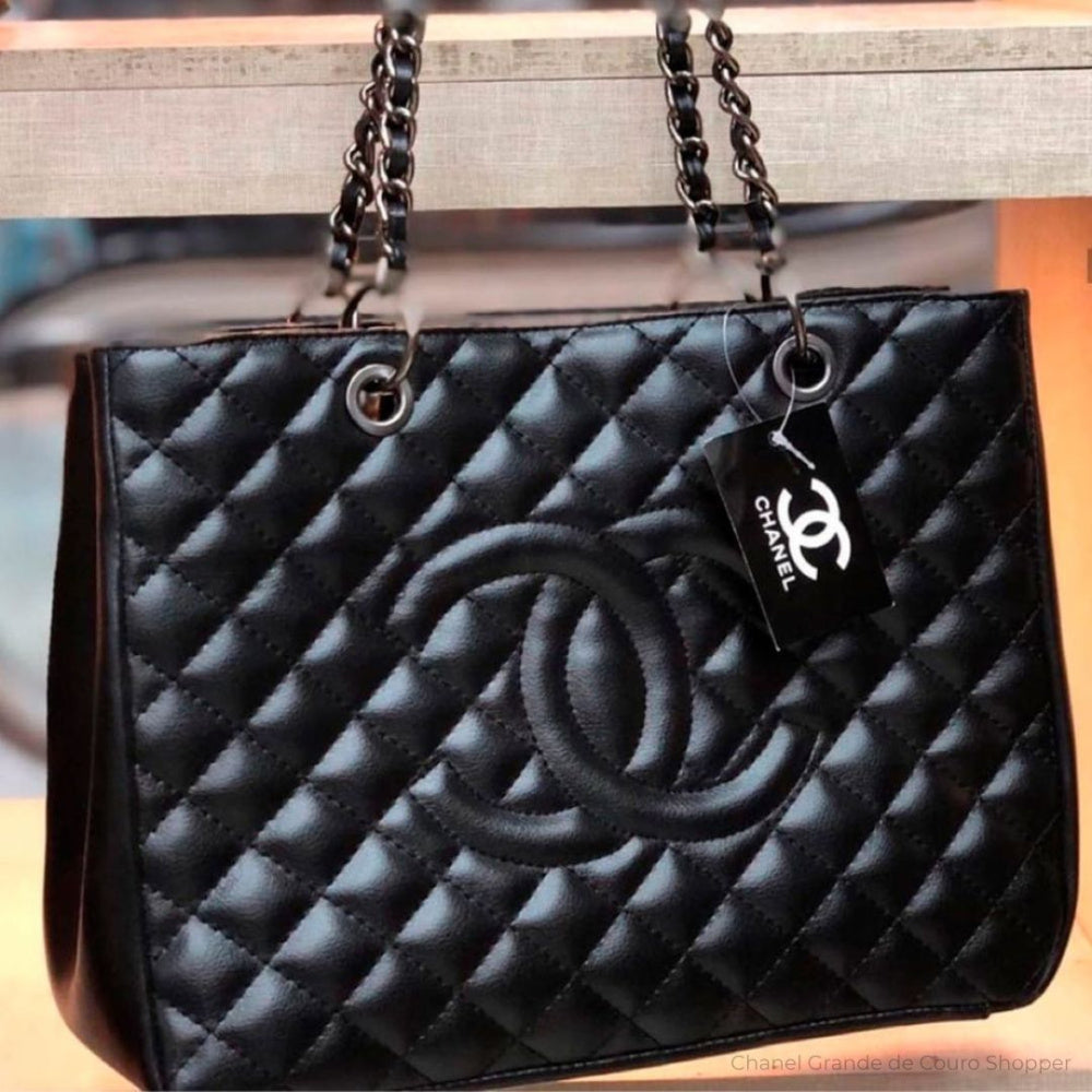 Bolsa Chanel Grande de Couro Shopper