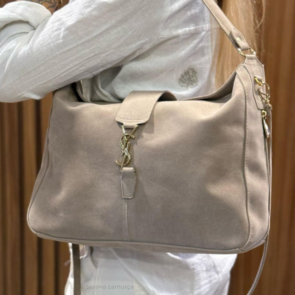 Bolsa de Camurça Yves Saint Laurent Serena