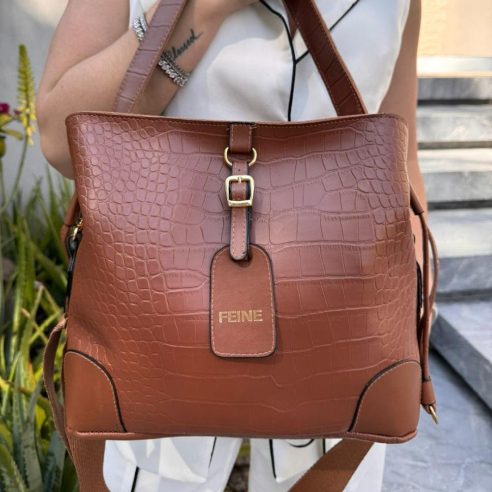 Bolsa de Couro Feine Astrid