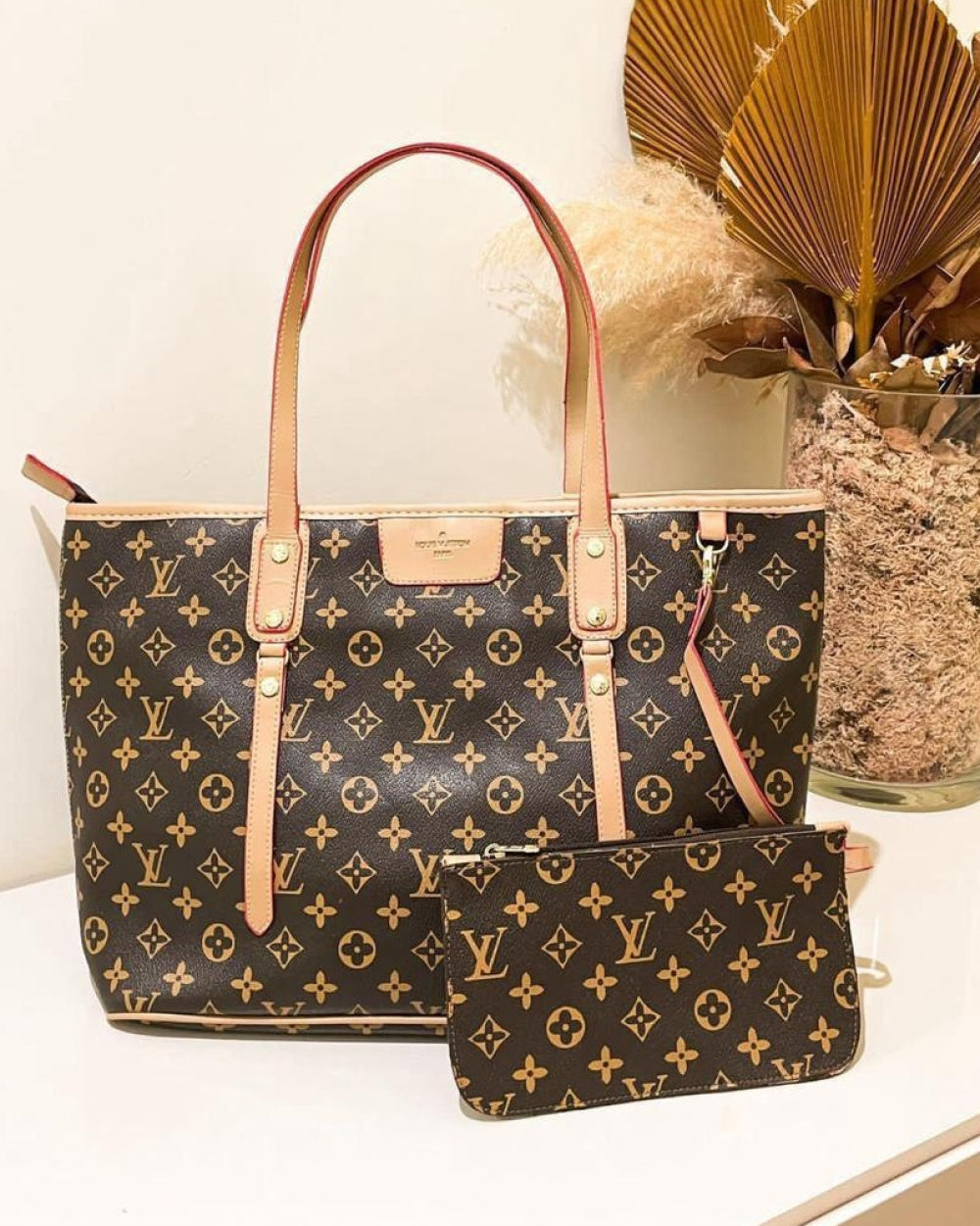 Bolsa Louis Vuitton Média de Ombro Neverfull Com Zíper