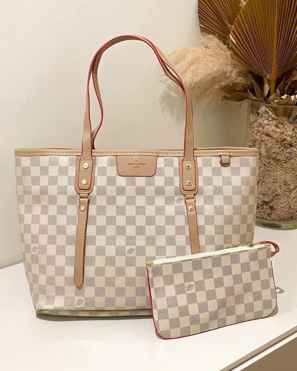 Bolsa Louis Vuitton Média de Ombro Neverfull Com Zíper
