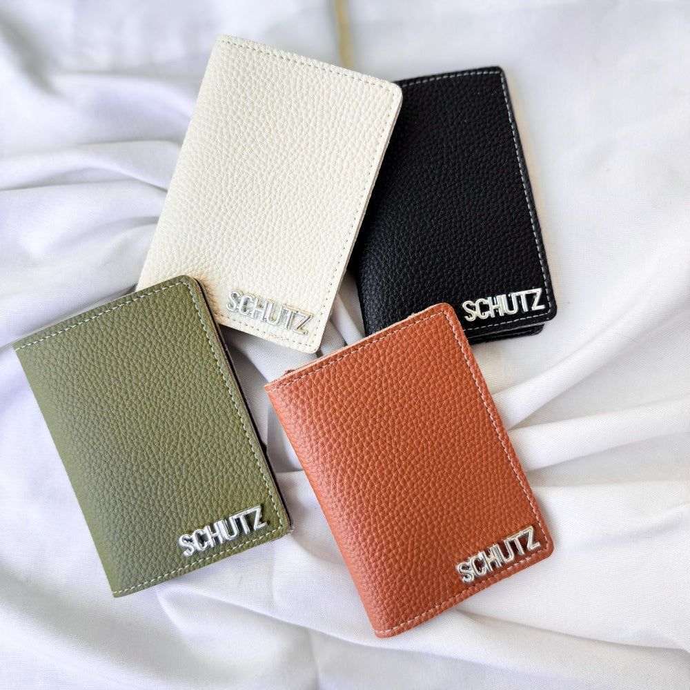 Bolsa Schutz Expansível grande de Couro 2 em 1 + Porta Cartão