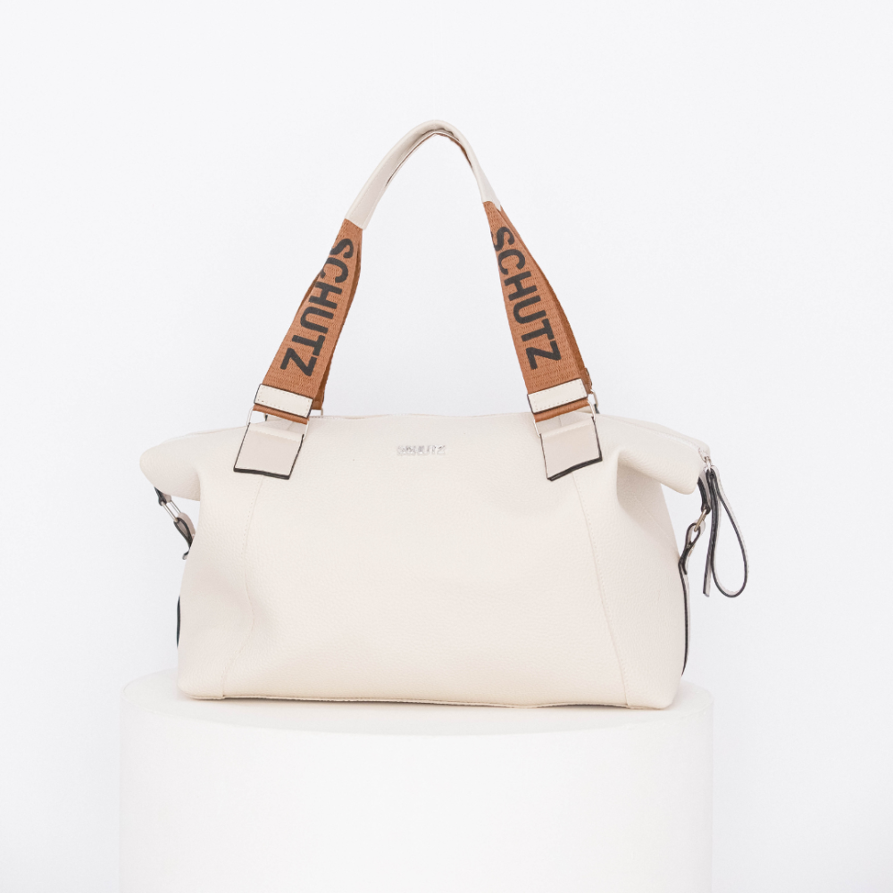 Bolsa Schutz Expansível grande de Couro 2 em 1 + Porta Cartão