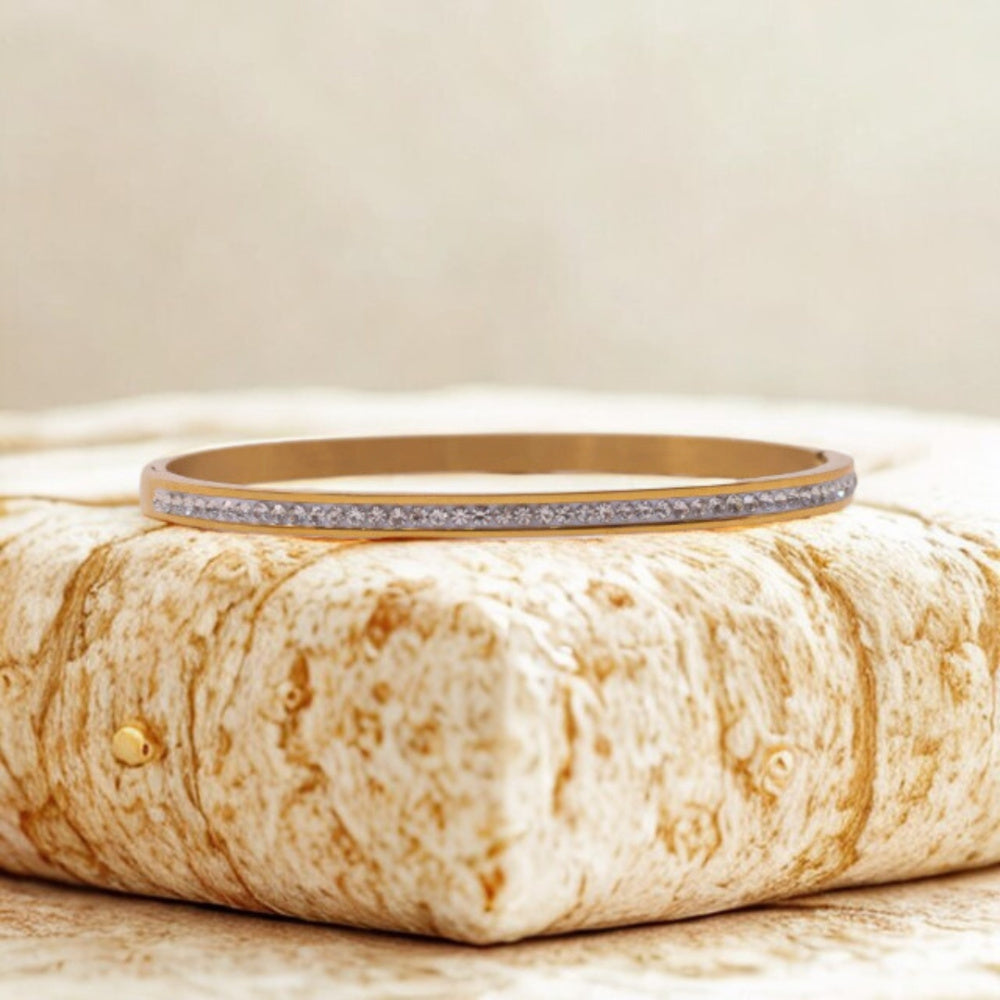 Pulseira Feine Banhada a Ouro Minimalista Luna